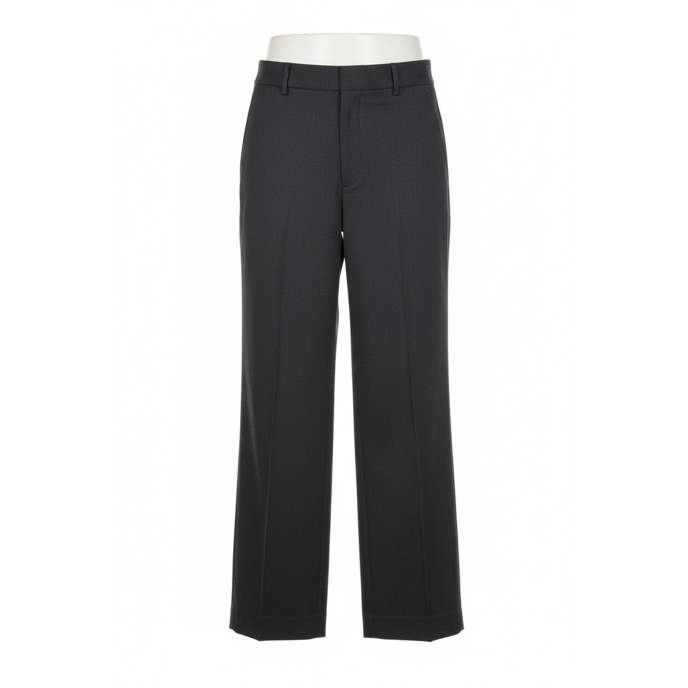 Vince Womens Black Wide Leg Italian Wool Blend High Rise Dress Pants Size 10